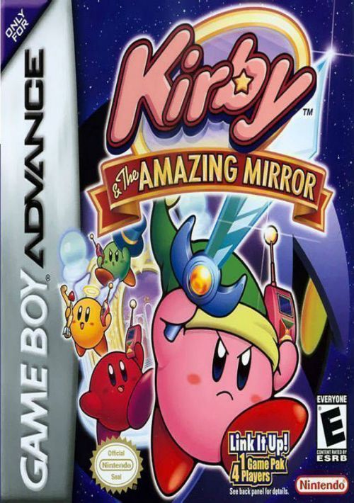 Kirby The Amazing Mirror 2004 Game Boy Advance Box Cover Art - Reverasite