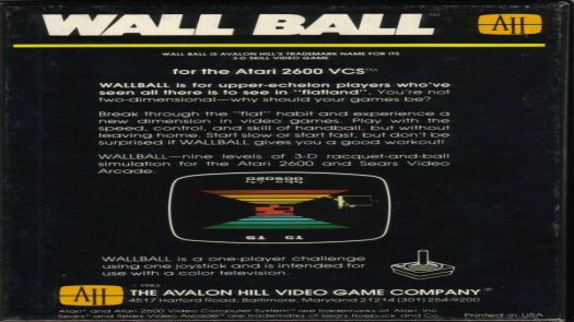 Wall Ball (1983) (Avalon Hill)